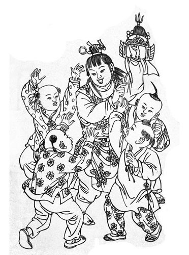 稀见 大型贵炉 五子登科 弹冠相庆 连升三级 五子夺魁