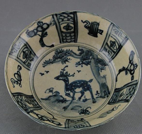 民国仿明代青花瓷碗(包老) - 瓷器竹木石碑帖书画 - 园地拍卖