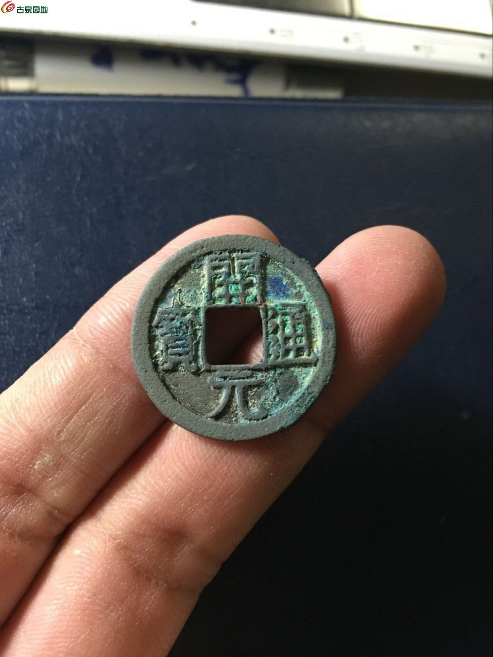 开元通宝低头通下月