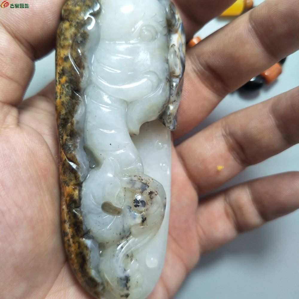 俄料 花皮大把件 三包