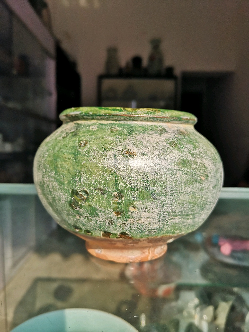 宋代邛窑绿釉罐