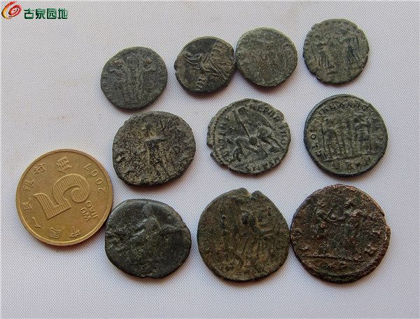 10枚古罗马铜币