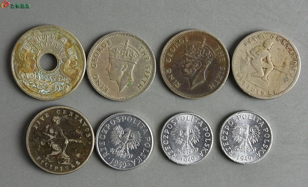 无底价 世界各国早期老硬币14枚