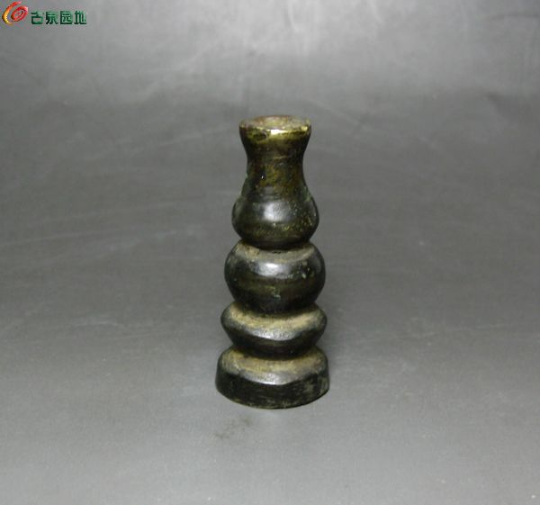极美清代铜香插