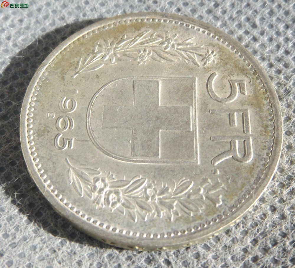 瑞士5法郎银币图片
