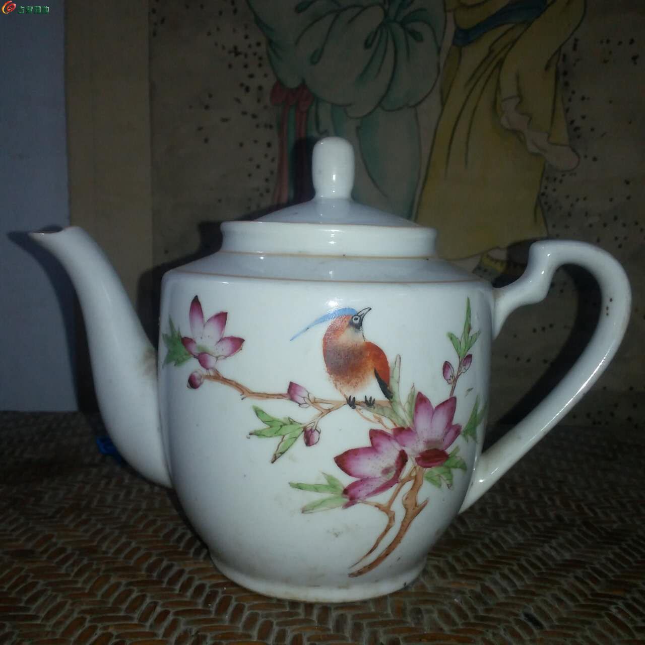 六十年代景德镇花鸟茶壶