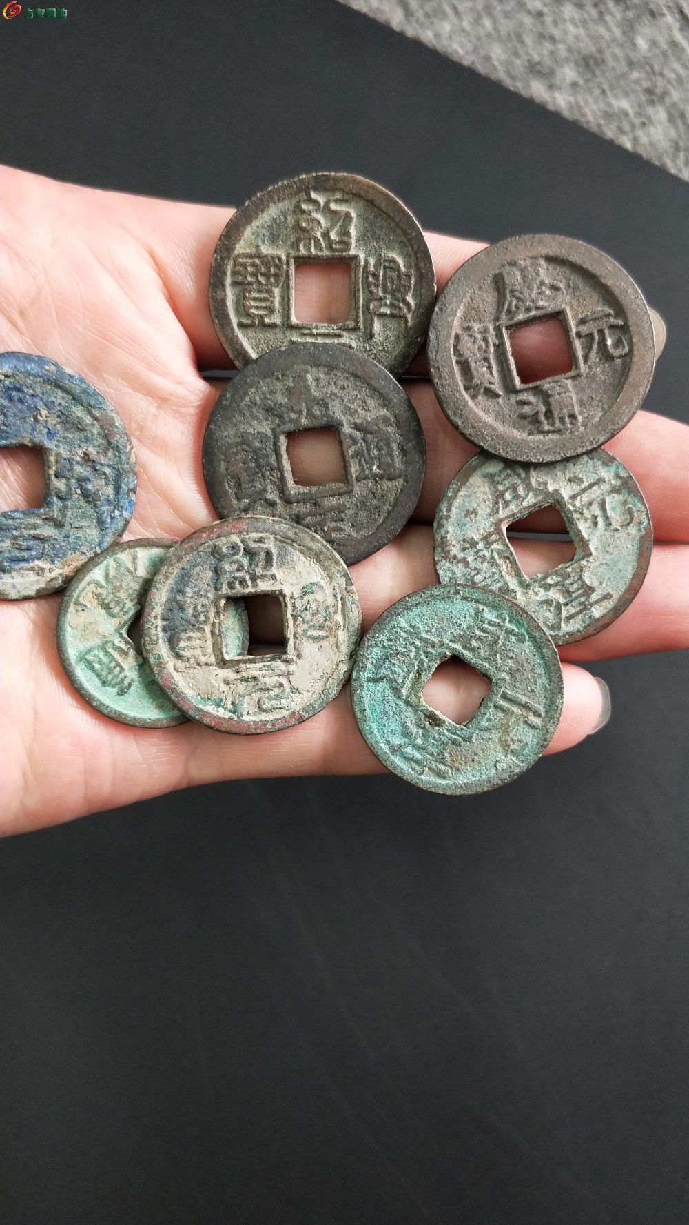 南宋钱6个.