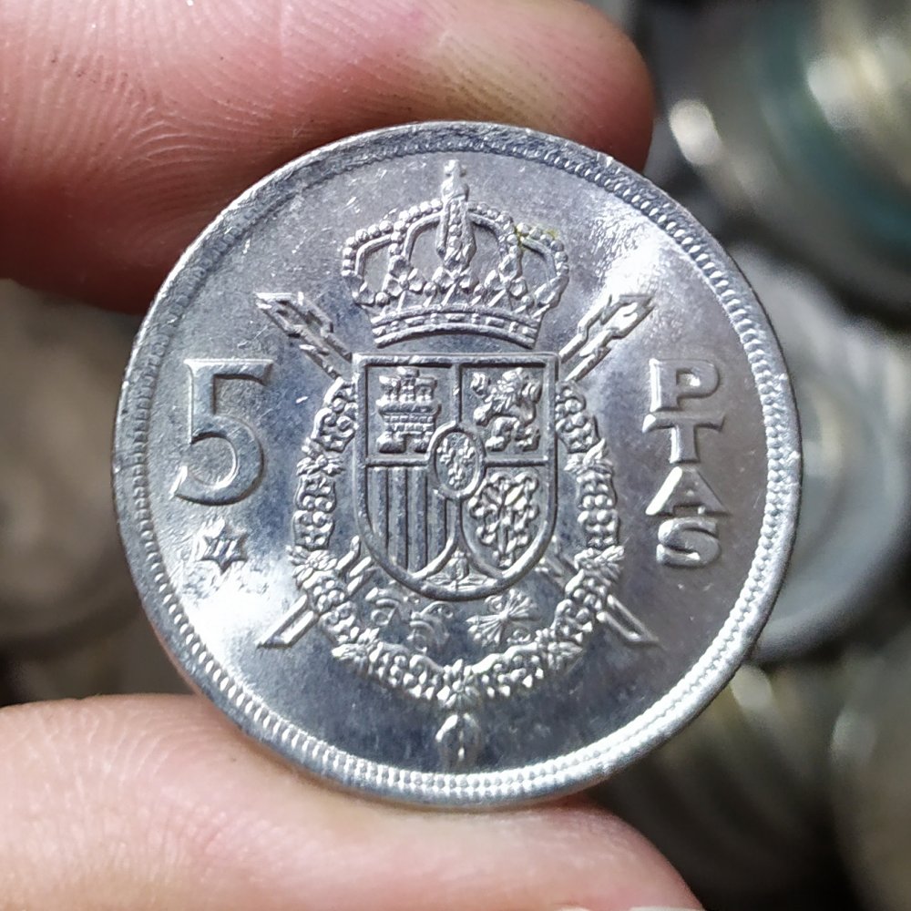 西班牙5比塞塔硬币500枚